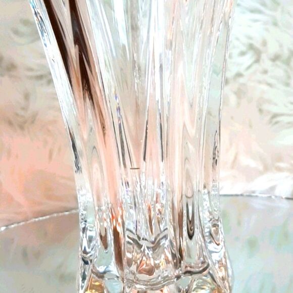Lenox Vintage Crystal SWIRL VASE 9H 5W/Top 16 R - Picture 5 of 8